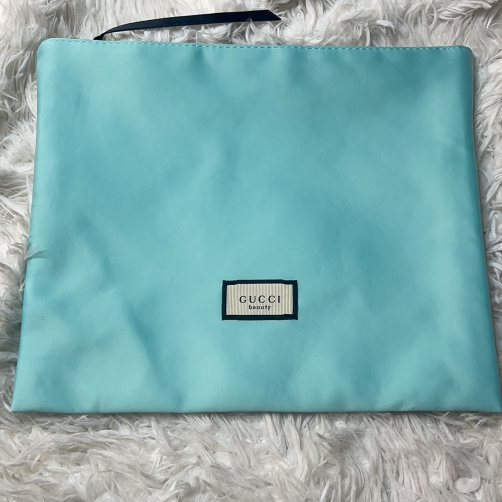 Gucci Teal Beauty/Toiletry Bag
